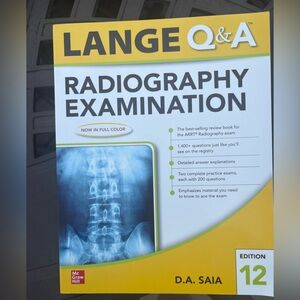 LANGE Radiography Examination Textbook - Yellow & White Cover